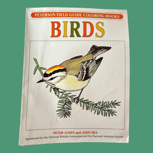 1982 NEW Peterson Field Guide Coloring Book Field Guide to Birds by Alden, Sill - Picture 1 of 10